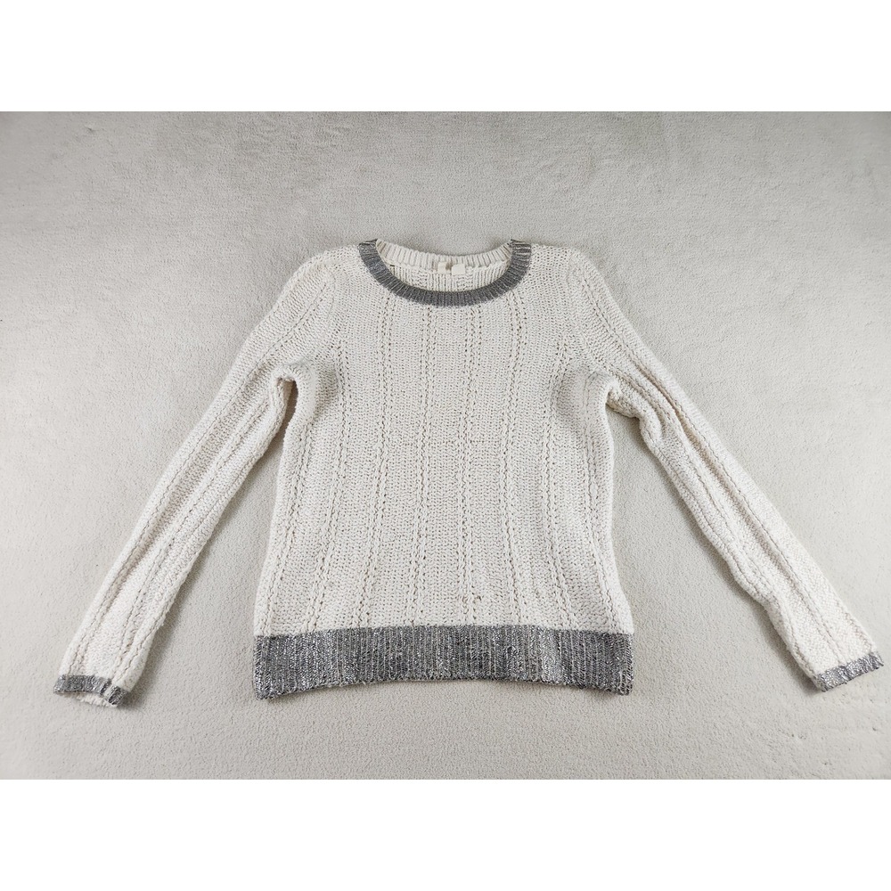 Womens Moth Anthropologie Vintage Chunky Cream Sweater Size Large